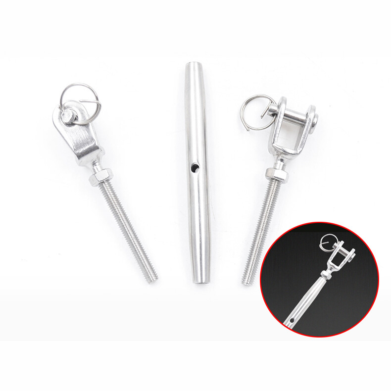 Turnbuckle Wire Rope Turnbuckle Eye Screw Fork Lag A2 Stainless Steel M5~M24