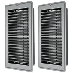 Fumete 2 Pcs 6 x 10” Grey Floor Vent Covers Heavy Duty Floor Register Metal …