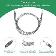 Spiral for flowing 1pc 100cm x 16mm with adapter for electric drill