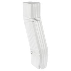 Gutter Downspout Elbow S-shape Style B (offset=3) Zig Zag Elbows 2” x 3” Whit…