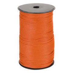 1/4 Inch Polypropylene Rope Braided Ropes, 328ft Nylon Rope Dark Orange