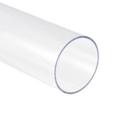 PC Rigid Round Clear Tubing 59mm ID x 63mm OD x 305mm Length Plastic Tube