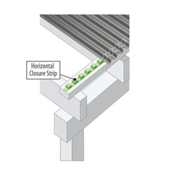24 in. Horizontal Wood Roof Closure Strips (5-Pack)
