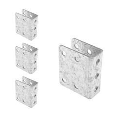 Mbracket 4-Pack U-Shaped Metal Mounting Brackets Support For 2X6 2X8 Lumber
