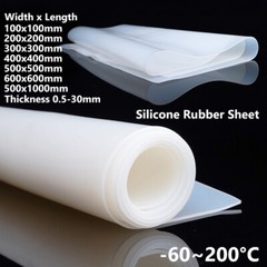 Soft Silicone Rubber Sheet Clear Translucent High Temp Mat Plate Various Size