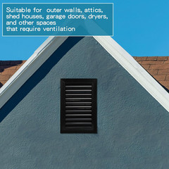2 Pcs 12″ X 18″ Gable Vent Aluminum Alloy Wall Vents Shed Attic Vent with Screen