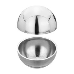 2Pcs 304 Stainless Steel Hollow Half Ball, 28mm(1.1″) Dia. Hollow Cap Balls