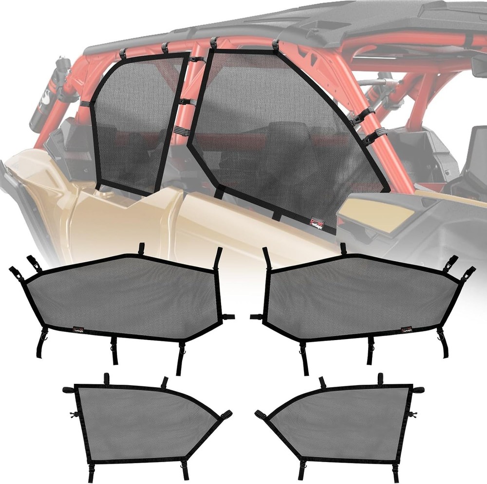 X3 Max Window Nets Compatible with Can Am Maverick X3 Max 2017-2025 Set of 4….