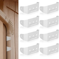 Shimeyao 4 Pcs Gutter Downspout Straps 2 x 3 Inch Downspout Pipe Clip Hidden Bra