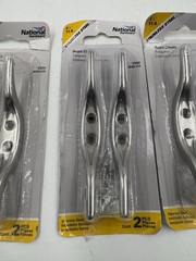 3- National Hardware N348474 V3202 4-1/2″ Rope Cleat Stainless Steel Finish