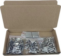 108 Pcs 4 Styles Shelf Pegs，Shelf Support Pegs Kit, 5mm Nickel Plated Silver