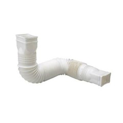 6 Pack- Expandable 25-55″ Flex Drain Downspout Extension Pipe Spout Flexible