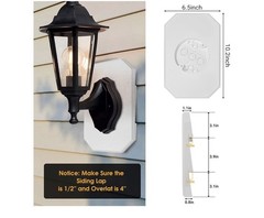 Siding Mounting Kit8141DBL Light Mounting Block with Built-in Box for 1/2 inc…