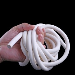 White Silicone Rubber Sponge Strip Foamed Cord Foam Seal Gaskets Dia 1mm-30mm