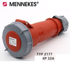 New 1PCS MENNEKES INDUSTRIAL PLUG Connector TYP：2177A 4P 32A free ship