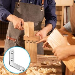 1.5″ L Shape Heavy Duty Corner Brace Stainless Steel Shelf Angle Bracket w/Screw