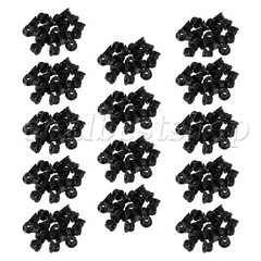 280 x Black Industrial M6 Flange Nylon Insert Lock Nuts 0.55×0.35inch