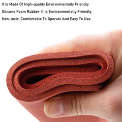 500x500mm Red Silicone Sponge Rubber Sheet Foam Rubber Seal Pad 1mm-8mm Thick