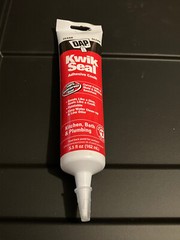 DAP 18008 Kwik Seal Caulk, 5.5-Ounce, Clear KITCHEN BATH WATERPROOF TUB WINDOW