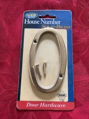 NEW Ives Artisan Solid Brass House Number 0 Zero Height 4”