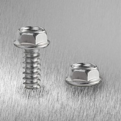 #10 x 1″ Sheet Metal Screws 100PCS 410 Stainless Steel Hex Washer x