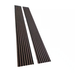 12.6 In. X 106 In. X 0.8 In. Acoustic Vinyl Wall Cladding Siding Board in Dark C