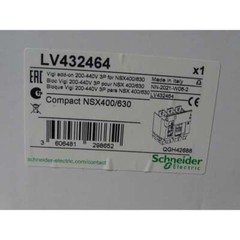 Schneider Differential Block LV432464 VigiPacT 200/440Vca 3P NSX400/630