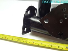 QTY=4: BLACK WOODEN TABLE LEGS 8-3/4″ L WITH 5″ METAL PLATE