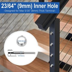 24 Pack Beveled Angle Washers 25/64″, 33° Handrail Angle Washer Max for 5/16″…