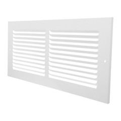 HVAC Wall Vent Cover Metal Grille, Air Supply or Return Vent, White Decorative