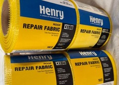 Henry Roof Repair Fabric 6 Rolls 4 X150’ NEW Flexible Roof Repair Kit