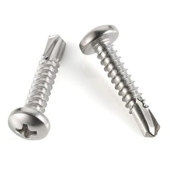 #10 x 1 (1/2″ to 2-1/2″ Available) Pan Head Self Drilling Screws, x 1″