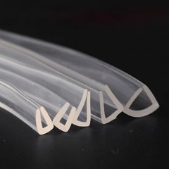 U/L Channel Seal Edge Trim Protection Seal Clear Sealing Strip Silicone Rubber