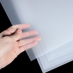 Polypropylene Plastic Thin Sheet PP Sheet Frosted Translucent Thickness 0,3~2mm