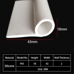 P-Shaped Silicone Sealing Strip Oven/Freezer Door Seal Heat Resistant Gasket