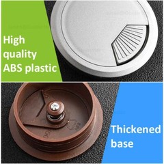 50mm Computer Desk Table Grommet Cable Tidy, Port Outlet Wire Hole Surface Cover