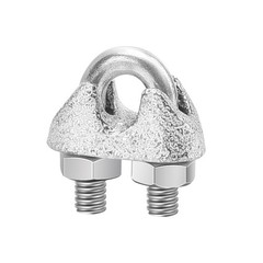100 pcs 1/8″ M3 Wire Rope Clip Cable Clamps Galvanized high Quality Steel Mat…
