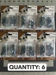 6-pack lot 15pc National Hardware N260-149 Push Hang Hangers low damage DRYWALL