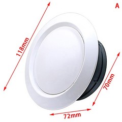 Adjustable air ventilation cover round ducting ceiling wall hole air vent gri A3