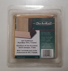 New DeckoRail 4×4 Traditional Post Base Trim, Pressure Treated, 97276