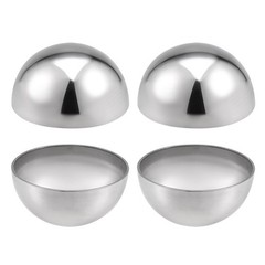 51 mm Dia 304 Stainless Steel Hollow Cap Ball for Handrail Stair Newel Post 4pcs