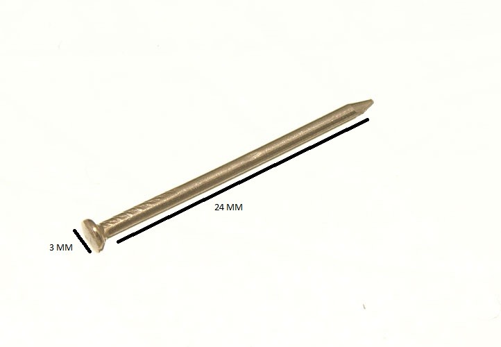 Picture Photo Hanging Hook Pins Plain Head EB Brass Plated Pack Of 200