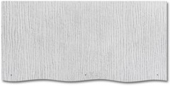 Fiber Cement Siding Shingle Wavy Replacement Weatherside No Asbestos 12 x 24 in.