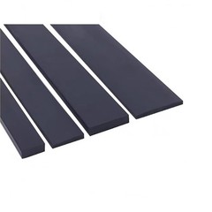 Solid Nitrile NBR Rubber Strip Square Sheet Oil Resistant Width 10mm-70mm Black