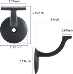 HOME MASTER HARDWARE Hand Rail Bracket, Heavy Duty Stair Support for Home or Off