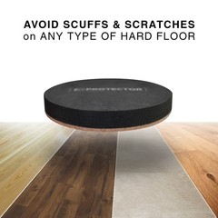 X-Protector Felt Furniture Hardwood Floors 24 Pcs 2 1/2 Inch Furniture Duty