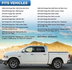 Dodge Ram Driver Left Side Heated M Size: Left Driver Side Heated Mirror Glass