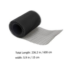 1Set Gutter Guard Mesh Plastic Screen for Home Use with Easy Attachment Stakes