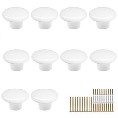 MARSTREE 10 Pack White Ceramic Cabinet Knobs 1.26 x x 0.94 inch,