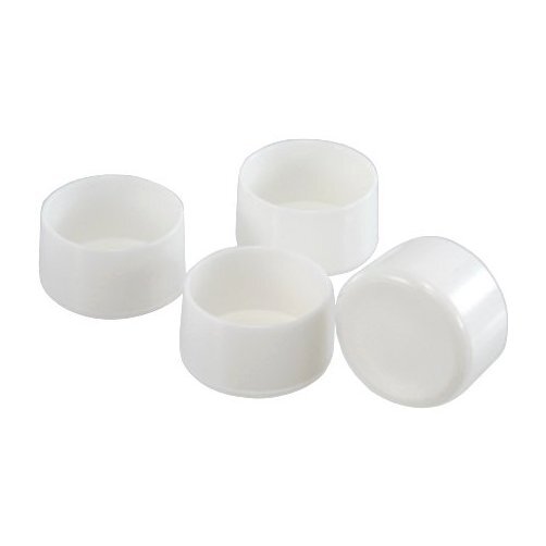 1-1/4″ White Plastic Leg Tips (Pack of 4)